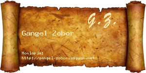 Gangel Zobor névjegykártya